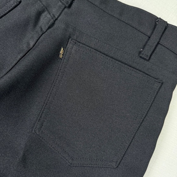 Vintage 1992 Levis Action Slacks Mens 33x34 (32x34) Black Polyester Twill Pants
